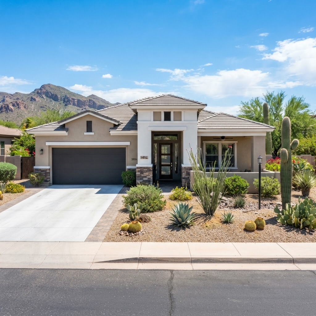 Clean Arizona home after professional power washing